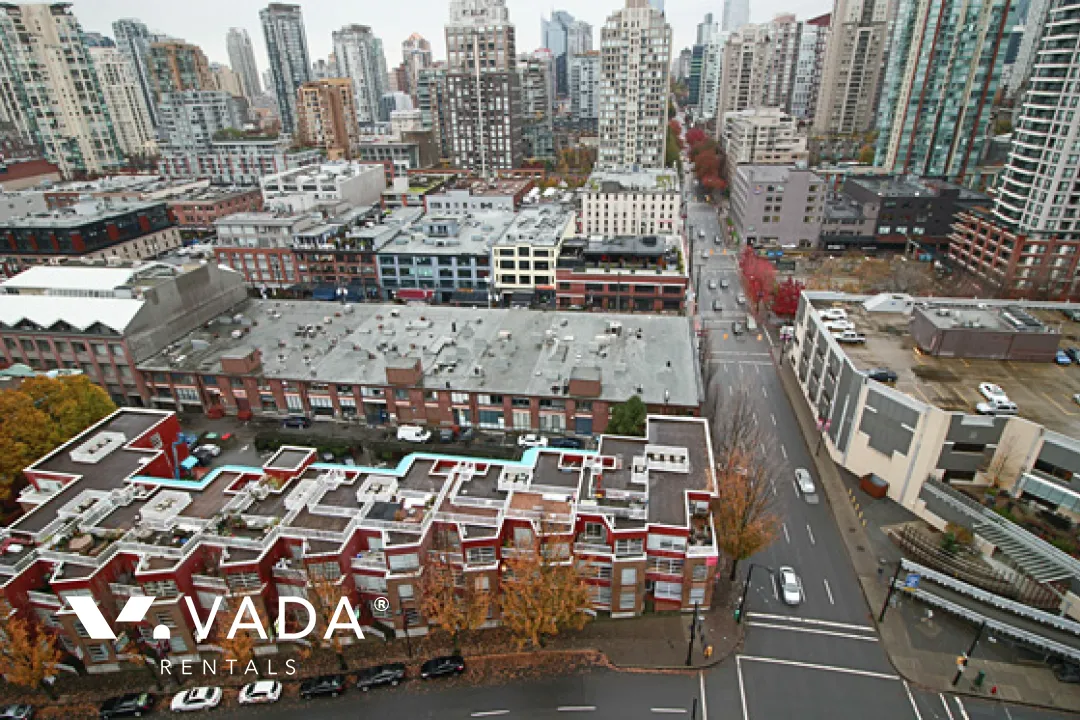 Waterworks in Yaletown - Furnished 1 Bedroom Apartment For Rent in Vancouver at 2501 - 1008 Cambie Street, Vancouver, BC