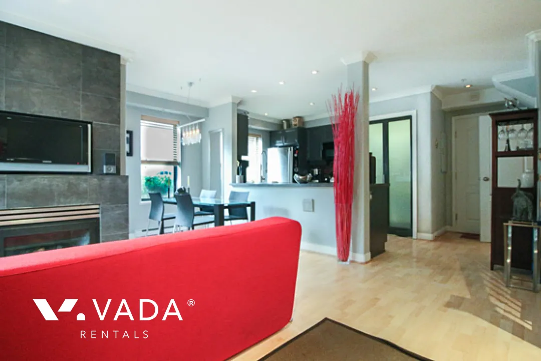 Kits Palisades in Kitsilano - Furnished 2 Bedroom Townhouse For Rent in Vancouver at 103 - 2119 Yew Street, Vancouver, BC
