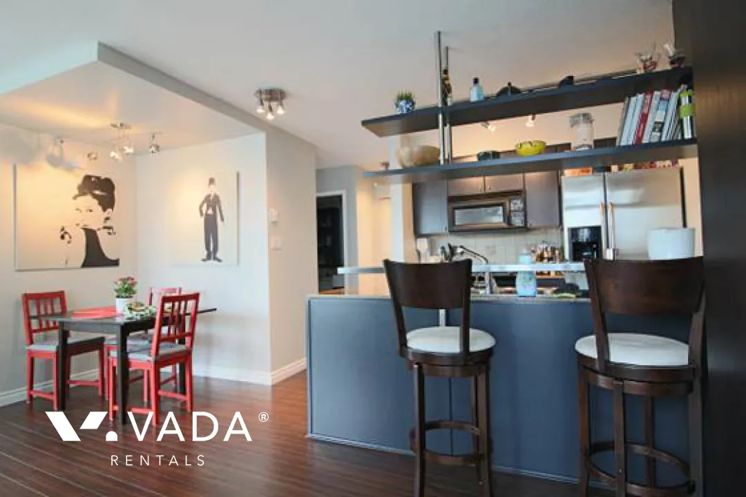 Azura in Yaletown - Furnished 1 Bedroom Apartment For Rent in Vancouver at 1506 - 1438 Richards Street, Vancouver, BC