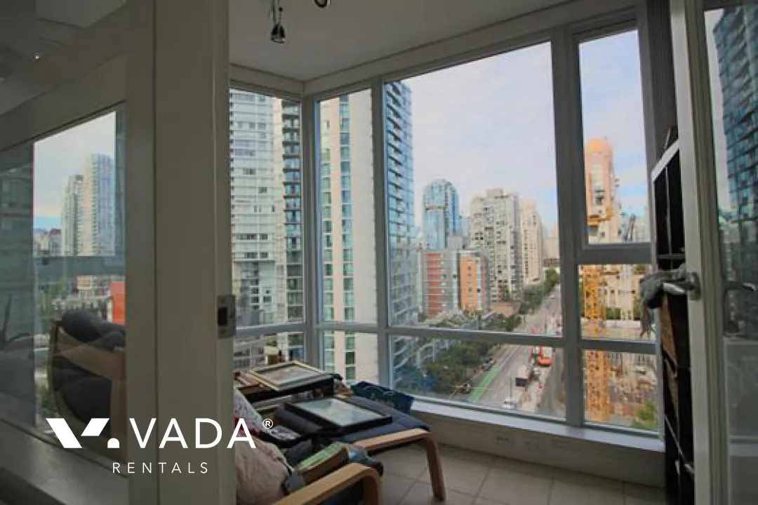 Azura in Yaletown - Furnished 1 Bedroom Apartment For Rent in Vancouver at 1506 - 1438 Richards Street, Vancouver, BC