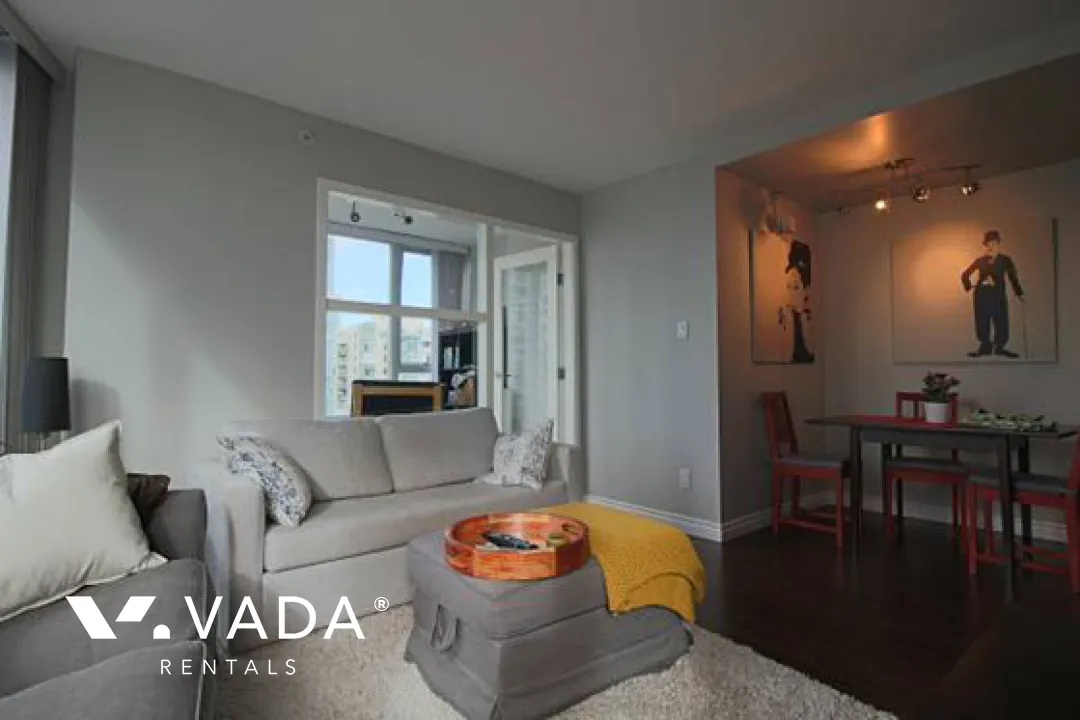 Azura in Yaletown - Furnished 1 Bedroom Apartment For Rent in Vancouver at 1506 - 1438 Richards Street, Vancouver, BC