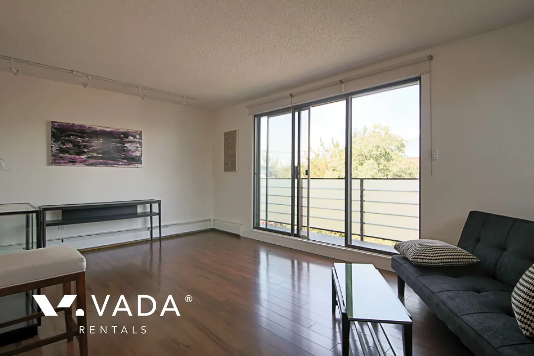 Sahlano Place in Kitsilano - Furnished 1 Bedroom Apartment For Rent in Vancouver at 204 - 1933 West 5th Avenue, Vancouver, BC