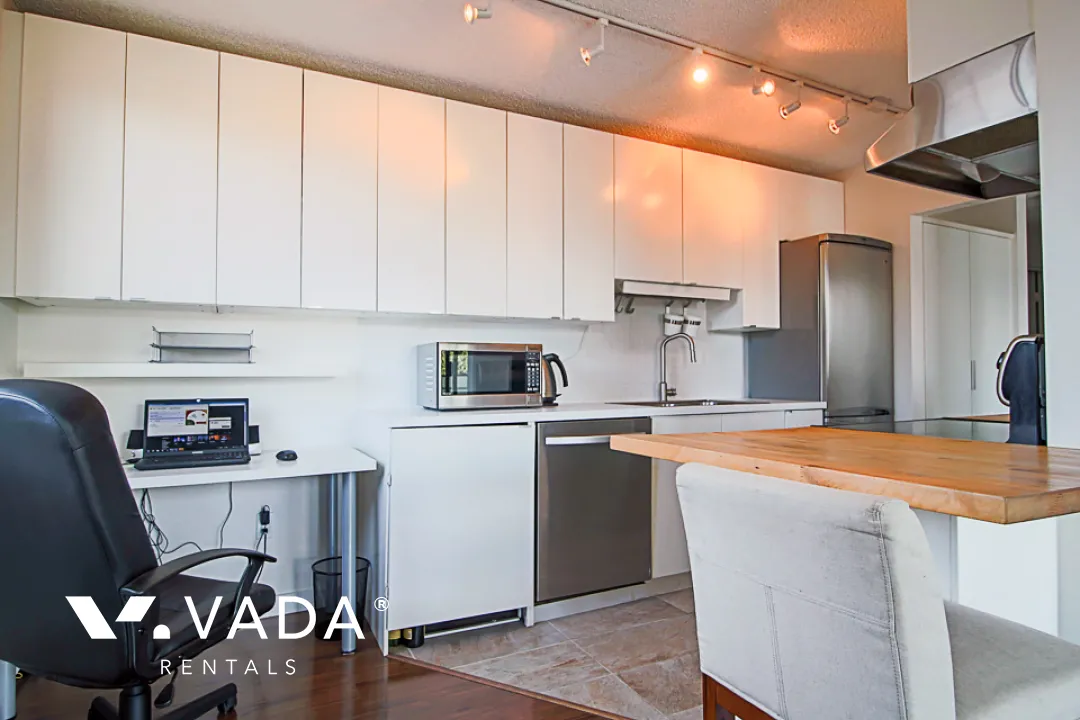 Sahlano Place in Kitsilano - Furnished 1 Bedroom Apartment For Rent in Vancouver at 204 - 1933 West 5th Avenue, Vancouver, BC