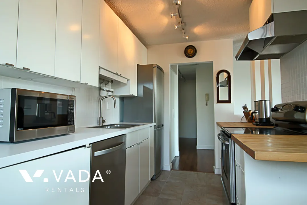 Sahlano Place in Kitsilano - Furnished 1 Bedroom Apartment For Rent in Vancouver at 204 - 1933 West 5th Avenue, Vancouver, BC