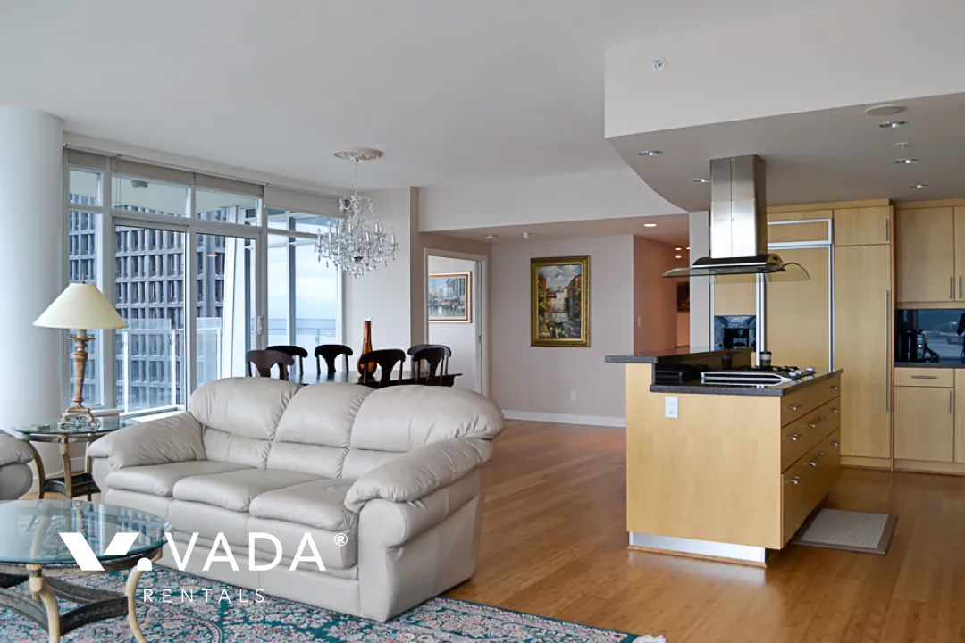 Carina in Coal Harbour - Furnished 2 Bedroom Apartment For Rent in Vancouver at 2202 - 1233 West Cordova Street, Vancouver, BC