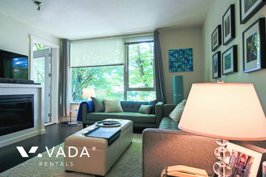 Anderson Walk in Upper Lonsdale - Furnished 1 Bedroom Apartment For Rent in North Vancouver at 308 - 159 West 22nd Street, North Vancouver, BC