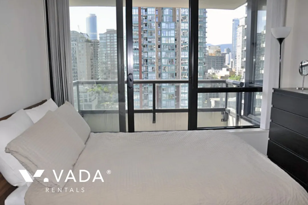 Yaletown Park in Yaletown - Furnished 1 Bedroom Apartment For Rent in Vancouver at 1801 - 977 Mainland Street, Vancouver, BC