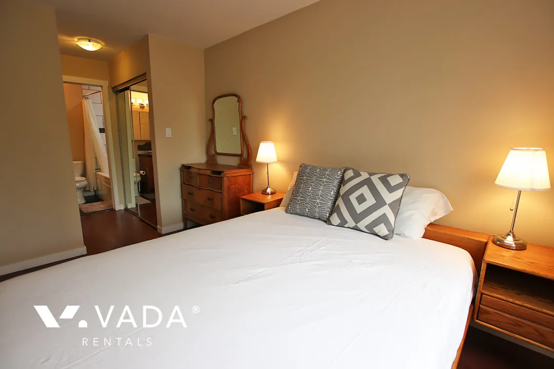 Chilco Park in The West End - Furnished 1 Bedroom Apartment For Rent in Vancouver at 402 - 1010 Chilco Street, Vancouver, BC, V6G 2R6