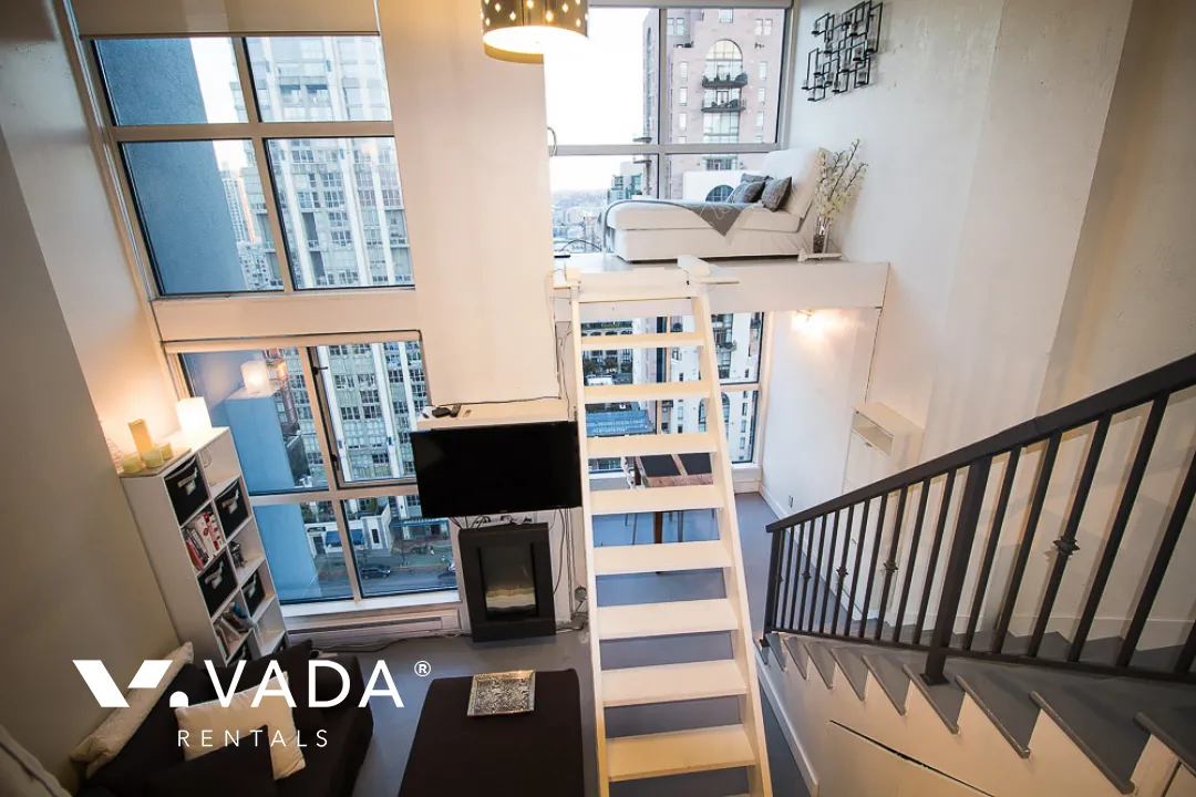 Space in Yaletown - Furnished 1 Bedroom Loft For Rent in Vancouver at 1109 - 1238 Seymour Street, Vancouver, BC