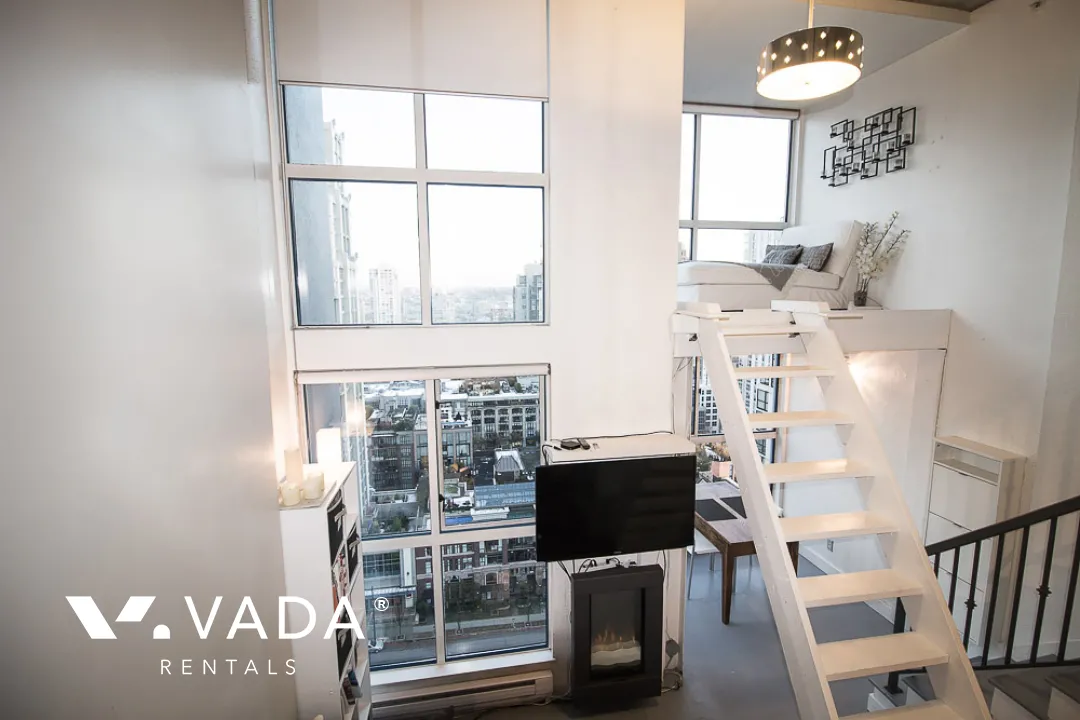 Space in Yaletown - Furnished 1 Bedroom Loft For Rent in Vancouver at 1109 - 1238 Seymour Street, Vancouver, BC