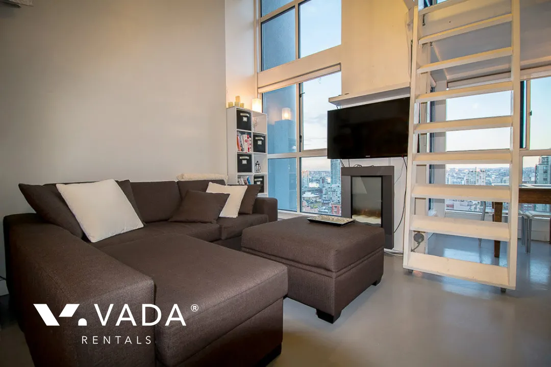 Space in Yaletown - Furnished 1 Bedroom Loft For Rent in Vancouver at 1109 - 1238 Seymour Street, Vancouver, BC
