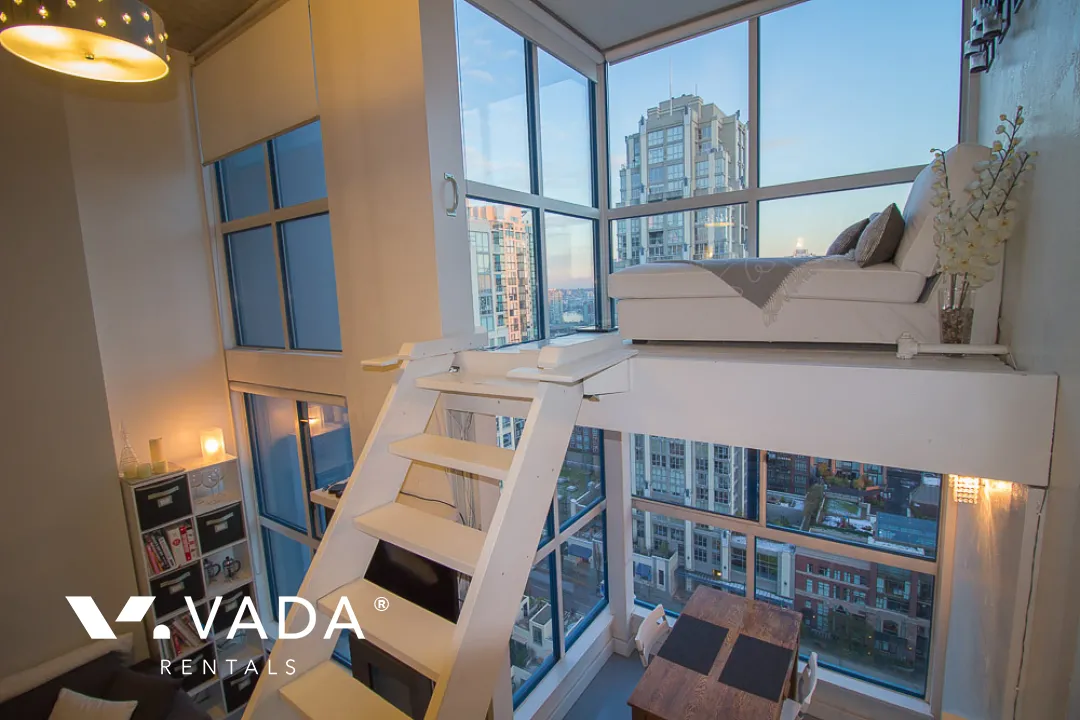 Space in Yaletown - Furnished 1 Bedroom Loft For Rent in Vancouver at 1109 - 1238 Seymour Street, Vancouver, BC