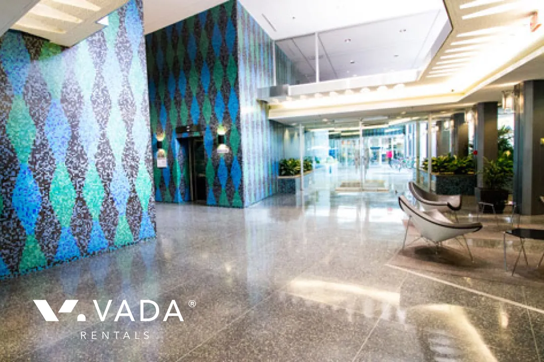 Electra in Downtown - Furnished 1 Bedroom Apartment For Rent in Vancouver at 408 - 989 Nelson Street, Vancouver, BC