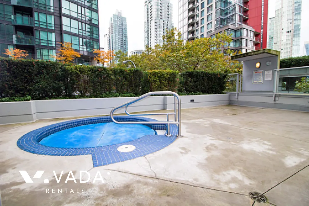 Sapphire in Coal Harbour - Furnished 1 Bedroom Apartment For Rent in Vancouver at 2202 - 1188 West Pender Street, Vancouver, BC