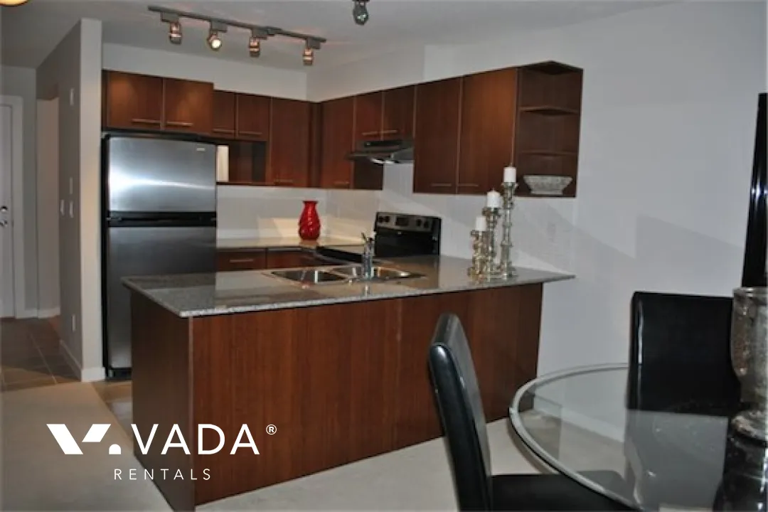 The Varley in Brentwood - Furnished 1 Bedroom Apartment For Rent in Burnaby at 208 - 4728 Brentwood Drive, Burnaby, BC