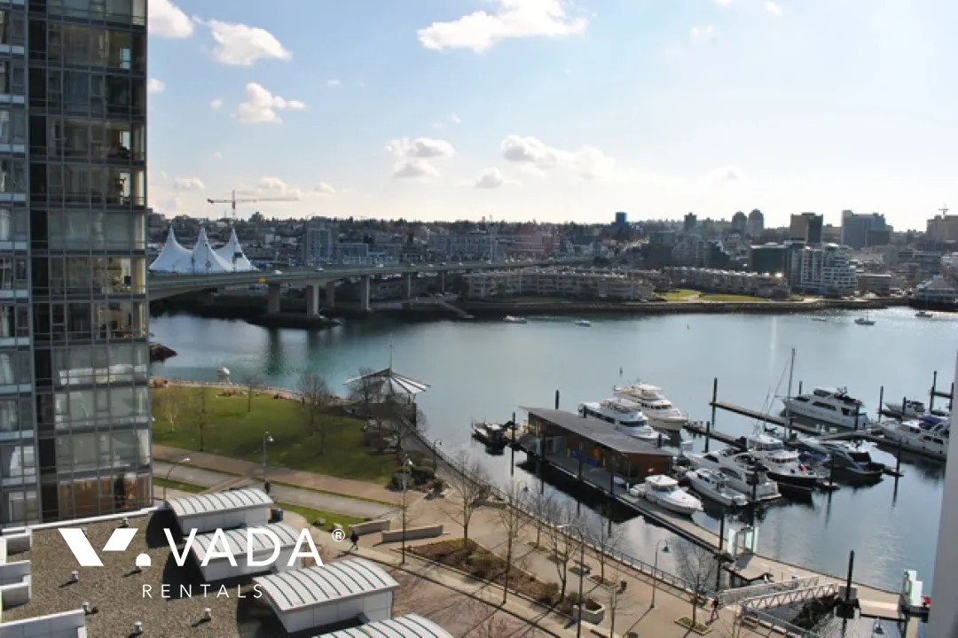 Quaywest in Yaletown - 1 Bedroom Apartment For Rent in Vancouver at 1201 - 1067 Marinaside Crescent, Vancouver, BC