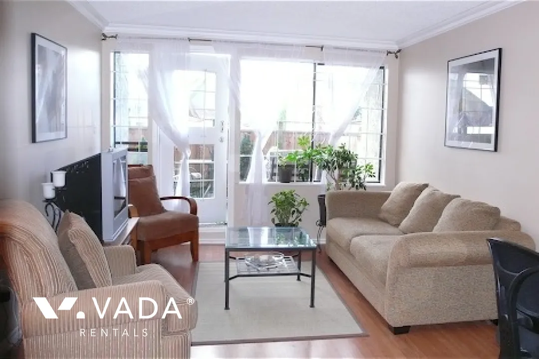 Vista Villa in Mount Pleasant East - Furnished 1 Bedroom Apartment For Rent in Vancouver at 112 - 853 East 7th Avenue, Vancouver, BC