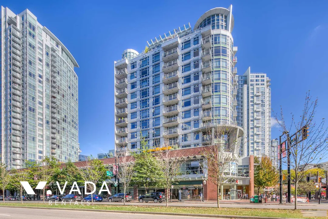 Aquarius III in Yaletown - Furnished 1 Bedroom Apartment For Rent in Vancouver at 1002 - 189 Davie Street, Vancouver, BC