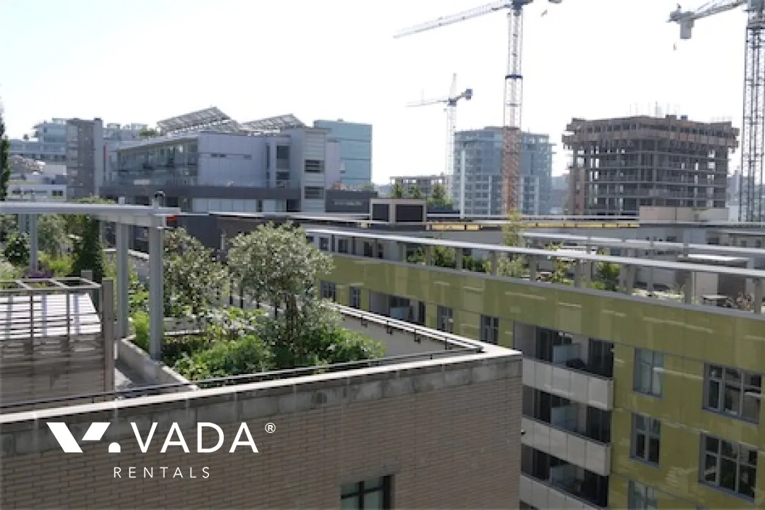 Bridge in Olympic Village - 1 Bedroom Apartment For Rent in Vancouver at 602 - 1616 Columbia Street, Vancouver, BC