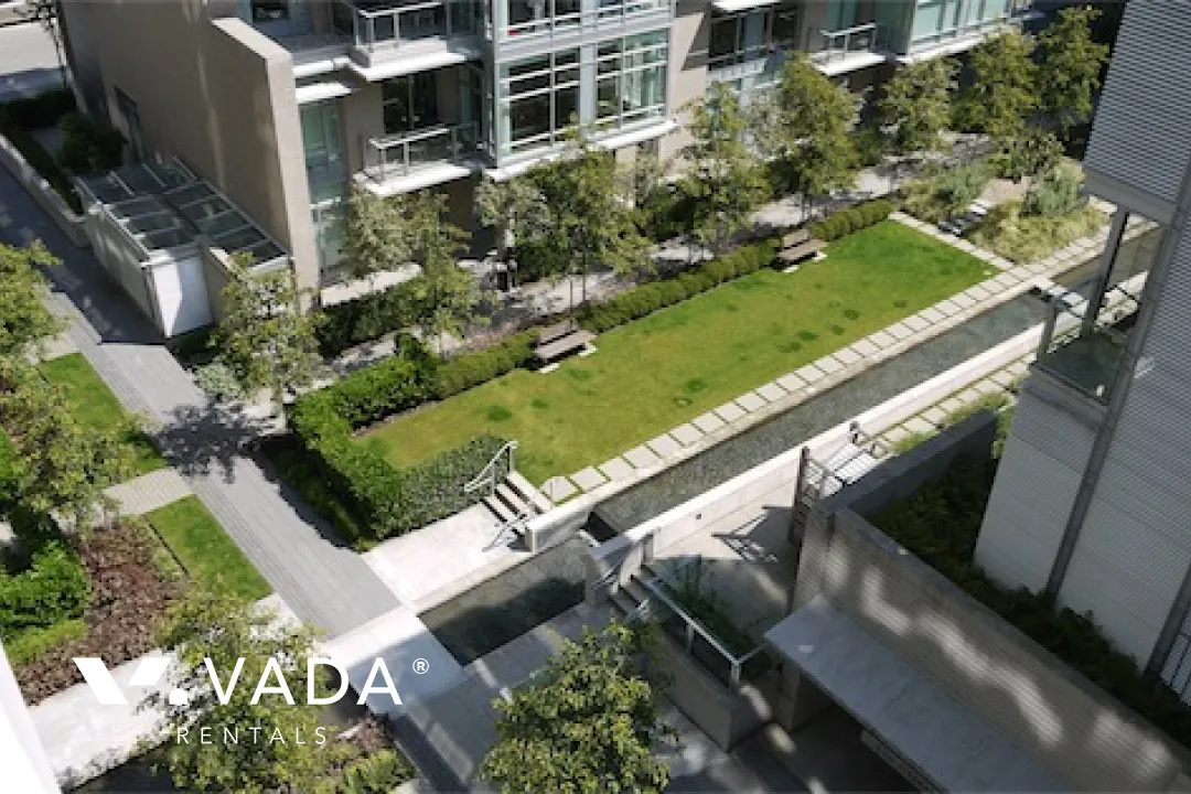 Bridge in Olympic Village - 1 Bedroom Apartment For Rent in Vancouver at 602 - 1616 Columbia Street, Vancouver, BC