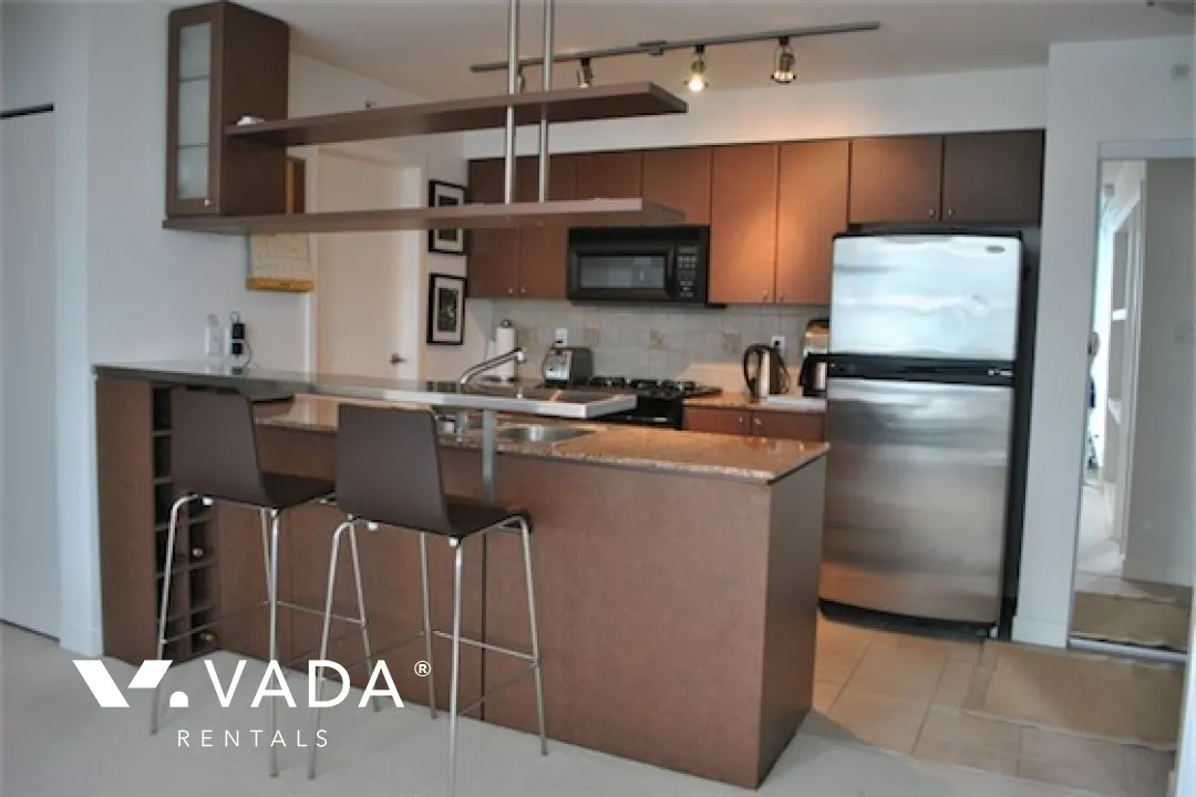 Azura in Yaletown - Furnished 1 Bedroom Apartment For Rent in Vancouver at 1105 - 1438 Richards Street, Vancouver, BC