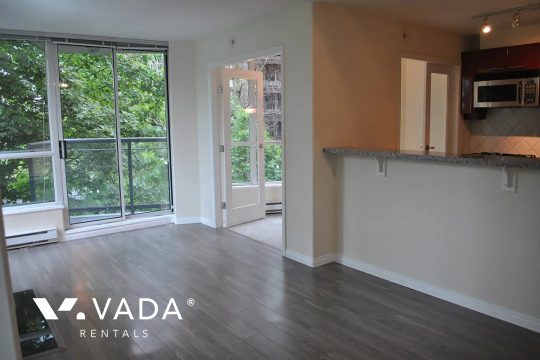 Classico in Coal Harbour - 1 Bedroom Apartment For Rent in Vancouver at 407 - 1328 West Pender Street, Vancouver, BC