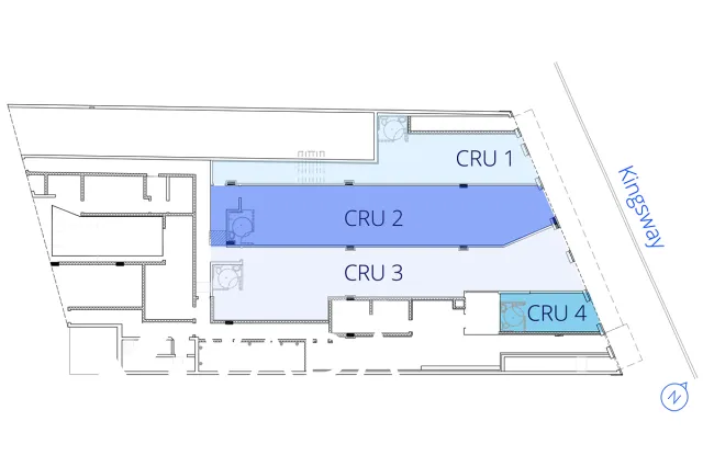 W Kingsway - Brand New Retail Level Space For Lease at CRU4 - 3066 Kingsway, Vancouver, BC, V5R 5J7 - Floor Plan