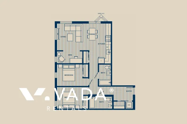 Victoria in Central Lonsdale - 2 Bedroom Apartment For Rent in North Vancouver at 127 East 12th Street, North Vancouver, BC - Floor Plan