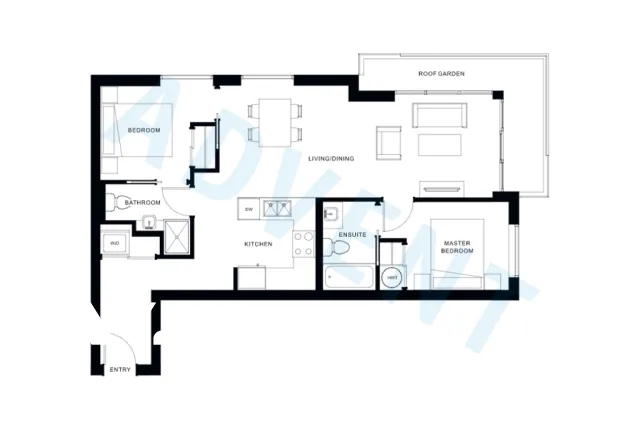 Bold on Fraser in Kensington - 2 Bedroom Apartment For Rent in Vancouver at 306 - 688 East 19th Avenue, Vancouver, BC - Floor Plan