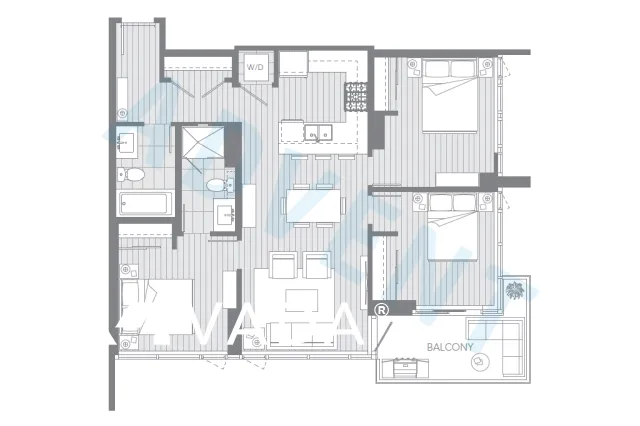 Crown 3 Bedroom Apartment For Rent 1309-520 Como Lake Ave Coquitlam: ADVENT