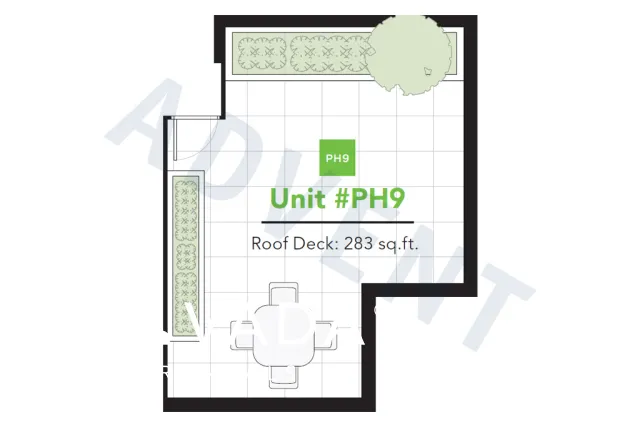 View 388 in Hastings Sunrise - 1 Bedroom Apartment For Rent in Vancouver at PH9 - 388 Kootenay Street, Vancouver, BC - Floor Plan