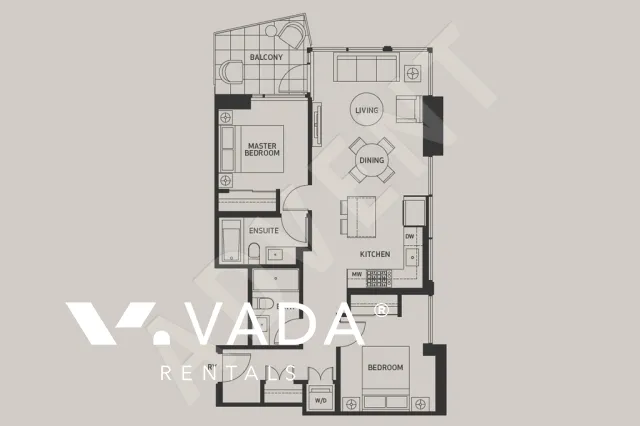 Beacon in Seylynn Village - 2 Bedroom Apartment For Rent in North Vancouver at 2202 - 1550 Fern Street, North Vancouver, BC - Floor Plan