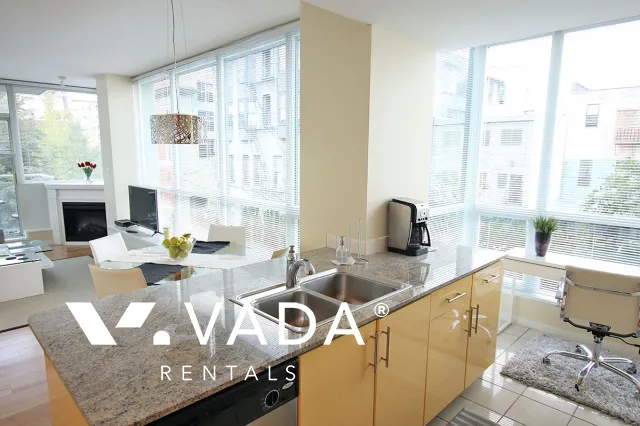 Premier at the Pier in Lower Lonsdale - Furnished 1 Bedroom Apartment For Rent in North Vancouver at 407 - 138 East Esplanade, North Vancouver, BC