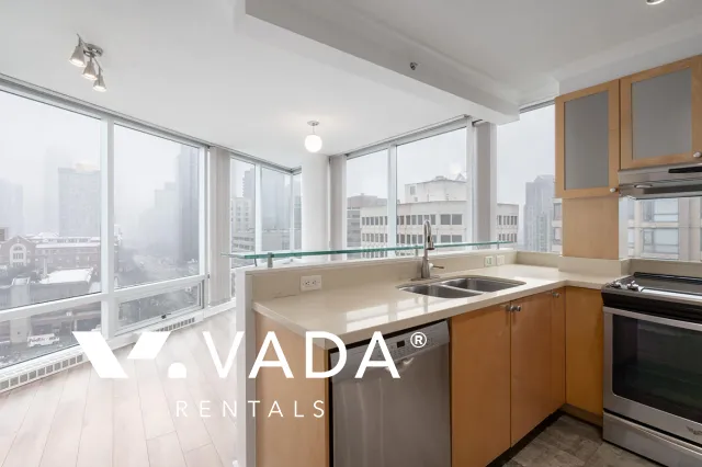 Milano in Downtown - 1 Bedroom Apartment For Rent in Vancouver at 1302 - 1003 Burnaby Street, Vancouver, BC