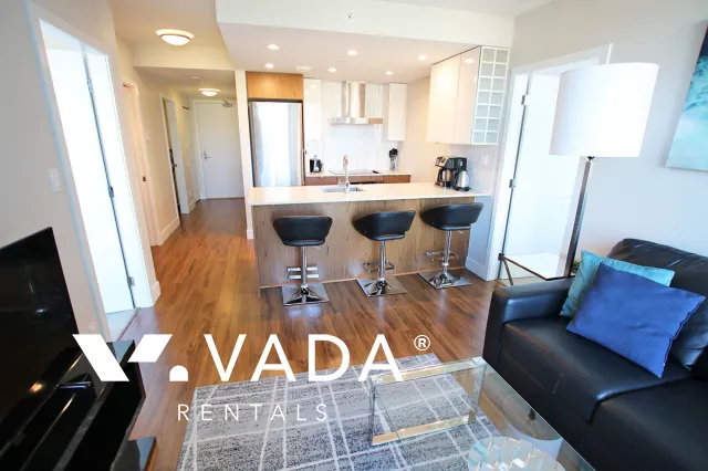 Tower Green at West in Olympic Village - Furnished 2 Bedroom Apartment For Rent in Vancouver at 902 - 159 West 2nd Avenue, Vancouver, BC