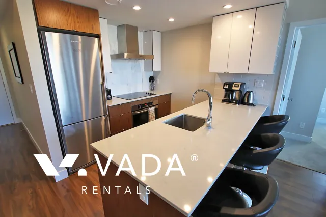 Tower Green at West in Olympic Village - Furnished 2 Bedroom Apartment For Rent in Vancouver at 902 - 159 West 2nd Avenue, Vancouver, BC