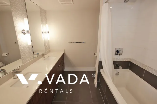 Tower Green at West in Olympic Village - Furnished 2 Bedroom Apartment For Rent in Vancouver at 902 - 159 West 2nd Avenue, Vancouver, BC