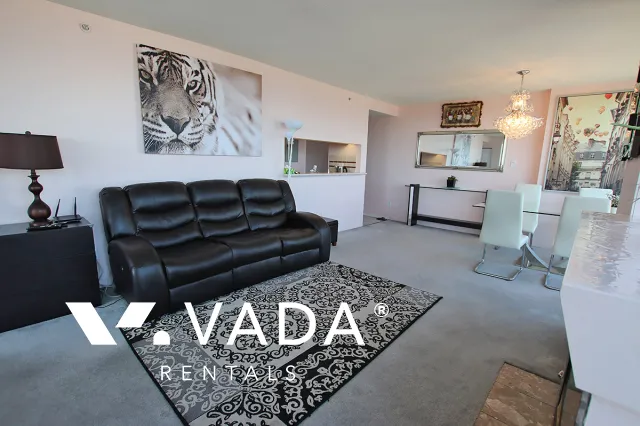 Paris Place in Downtown - Furnished 2 Bedroom Apartment For Rent in Vancouver at 2703 - 183 Keefer Place, Vancouver, BC