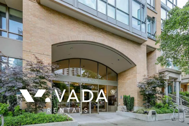 Park Plaza in Yaletown - Furnished 1 Bedroom Apartment For Rent in Vancouver at 1207 - 1188 Richards Street, Vancouver, BC