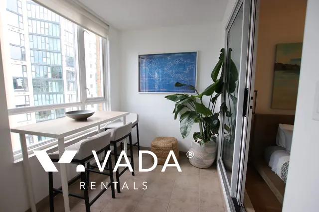 Park Plaza in Yaletown - Furnished 1 Bedroom Apartment For Rent in Vancouver at 1207 - 1188 Richards Street, Vancouver, BC