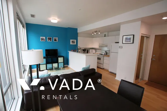 Electra in Downtown - Furnished 1 Bedroom Apartment For Rent in Vancouver at 412 - 989 Nelson Street, Vancouver, BC