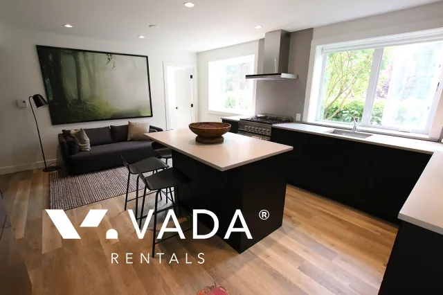Point Grey - Furnished 2 Bedroom Garden Suite For Rent in Vancouver at 3995 West 23rd Avenue, Vancouver, BC