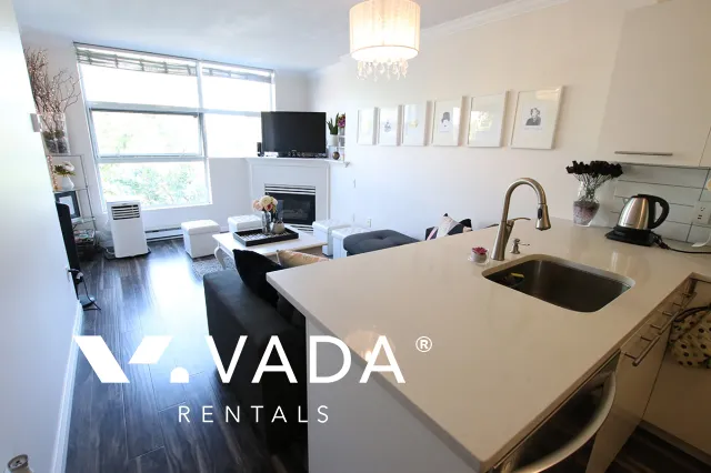 Broadway Crest in Mount Pleasant East - Furnished 1 Bedroom Apartment For Rent in Vancouver at 322 - 418 East Broadway, Vancouver, BC