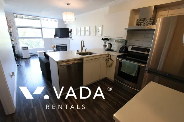 Broadway Crest in Mount Pleasant East - Furnished 1 Bedroom Apartment For Rent in Vancouver at 322 - 418 East Broadway, Vancouver, BC