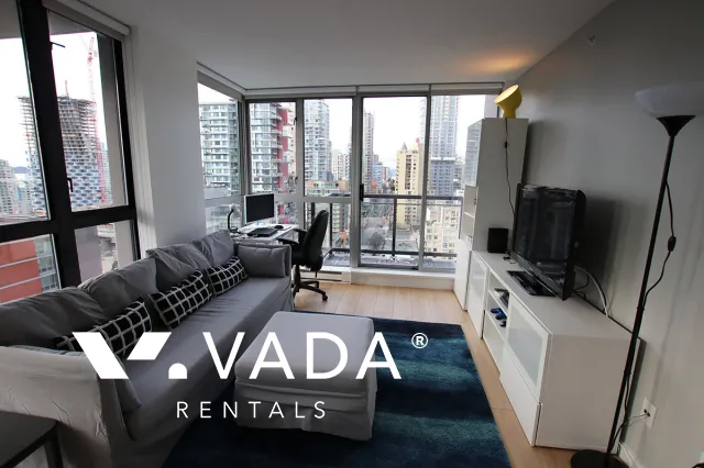 Oscar in Yaletown - Furnished 1 Bedroom Apartment For Rent in Vancouver at 1908 - 1295 Richards Street, Vancouver, BC