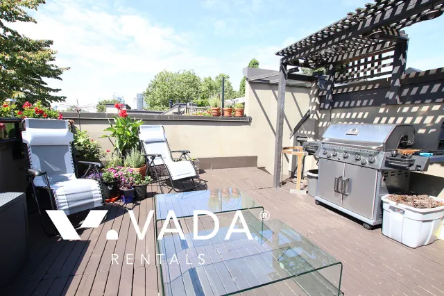 Heather Point in Olympic Village - Furnished 2 Bedroom Townhouse For Rent in Vancouver at 822 Millbank, Vancouver, BC