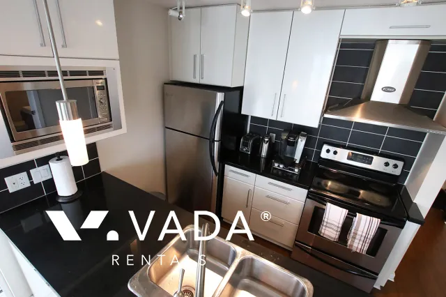 Espana in Downtown - Furnished 2 Bedroom Apartment For Rent in Vancouver at 3201 - 689 Abbott Street, Vancouver, BC