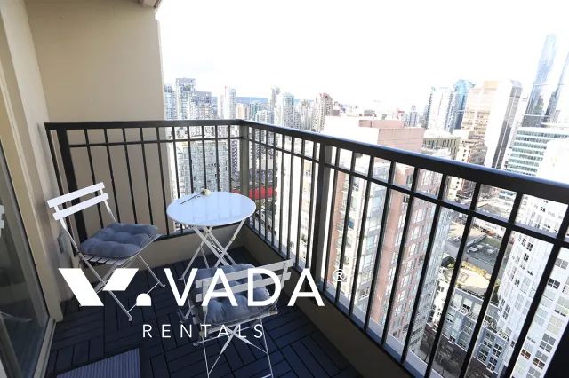 Mondrian in Downtown - Furnished 2 Bedroom Apartment For Rent in Vancouver at 2902 - 969 Richards Street, Vancouver, BC