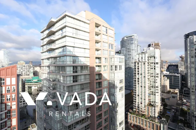 Mondrian in Downtown - Furnished 2 Bedroom Apartment For Rent in Vancouver at 2902 - 969 Richards Street, Vancouver, BC