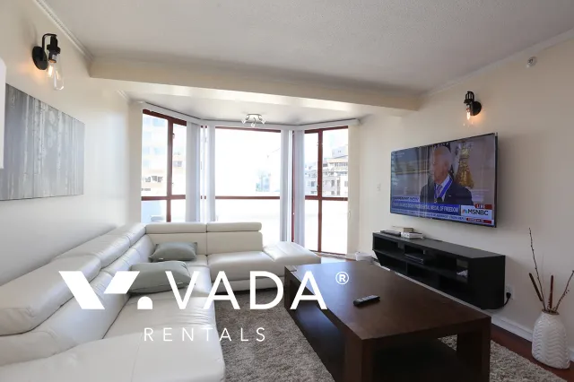 Imperial Tower in Downtown - Furnished 2 Bedroom Apartment For Rent in Vancouver at 1206 - 811 Helmcken Street, Vancouver, BC